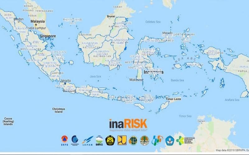 ilustrasi aplikasi InaRisk