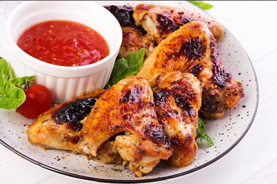 ilustrasi ayam panggang bumbu kopi
