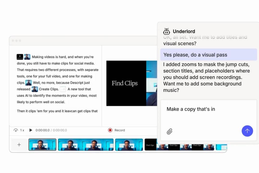 ilustrasi Descript AI
