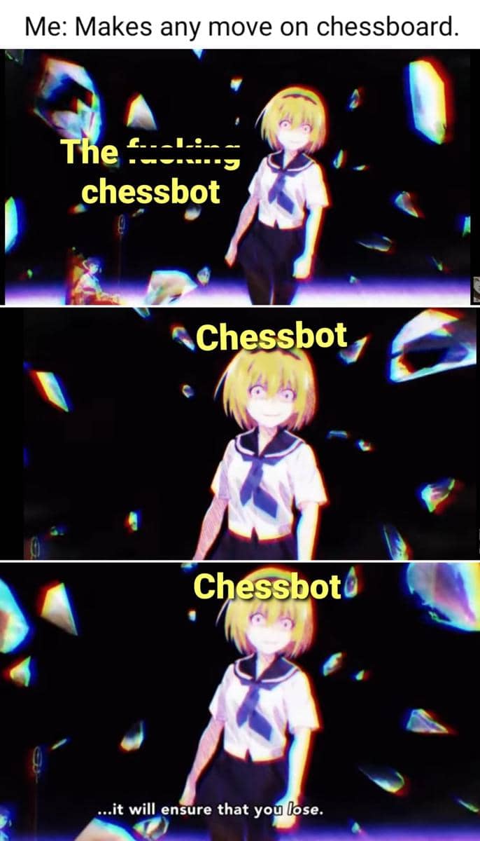 meme anime tentang catur