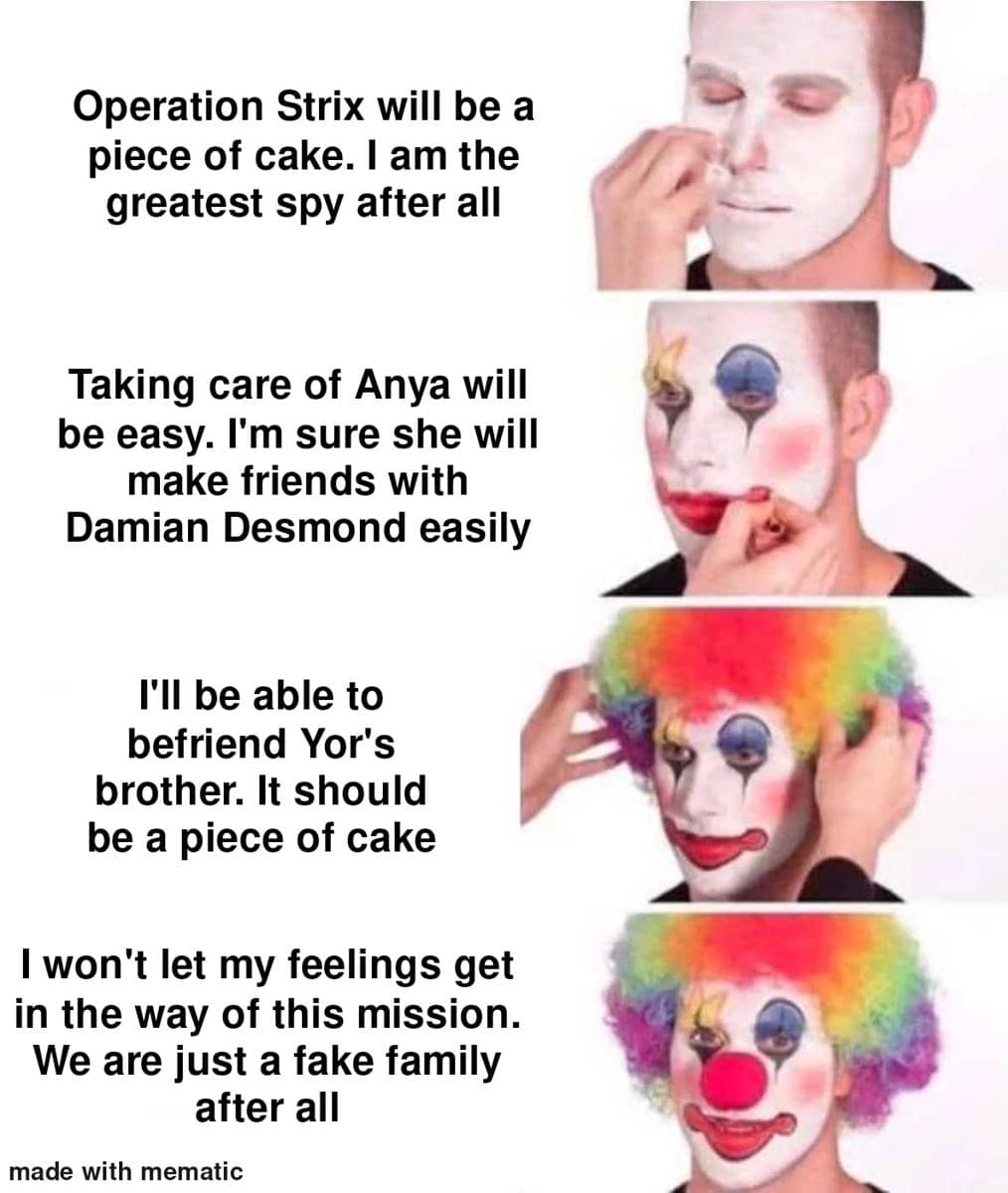 meme anime tentang badut