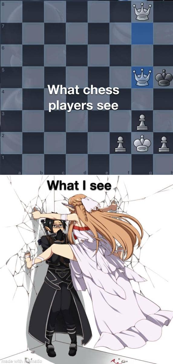 meme anime tentang catur