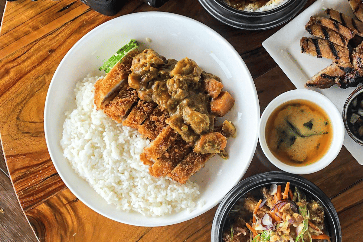 ilustrasi nasi babi katsu bumbu miso