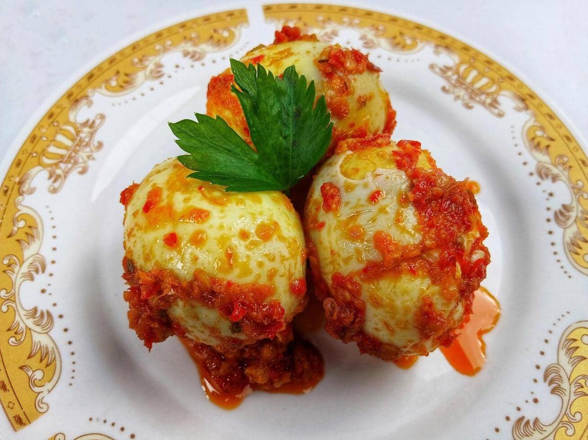 ilustrasi telur balado