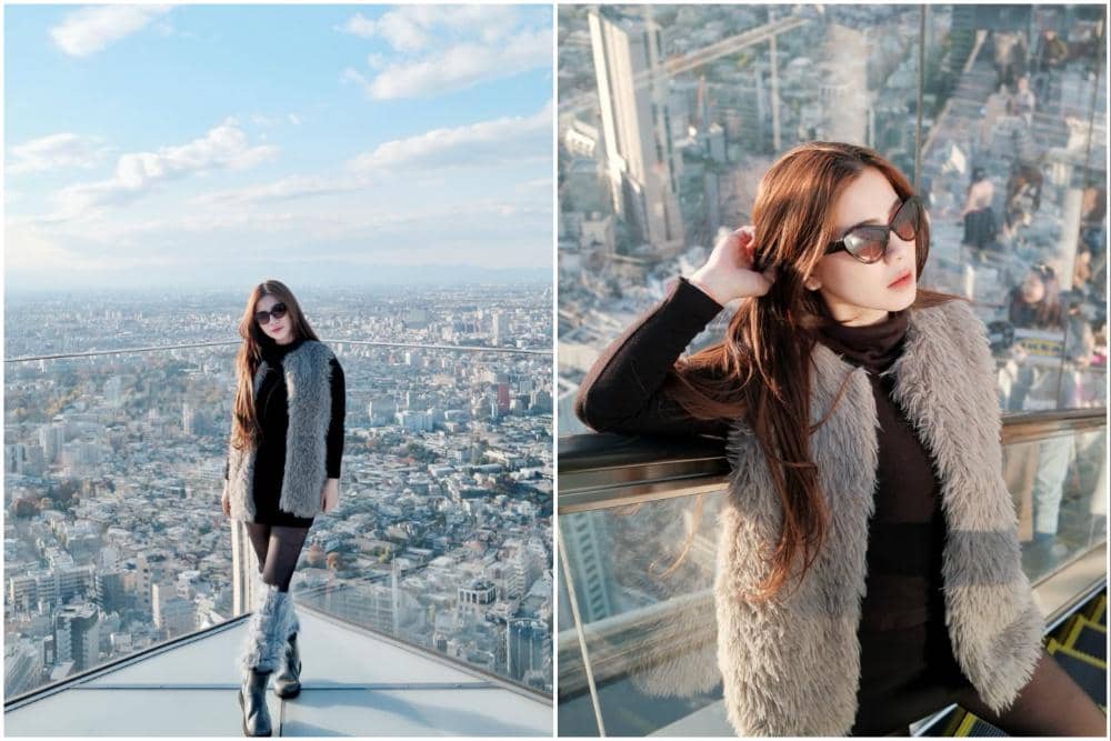 Photoshoot Felicya Angelista di Shibuya Sky