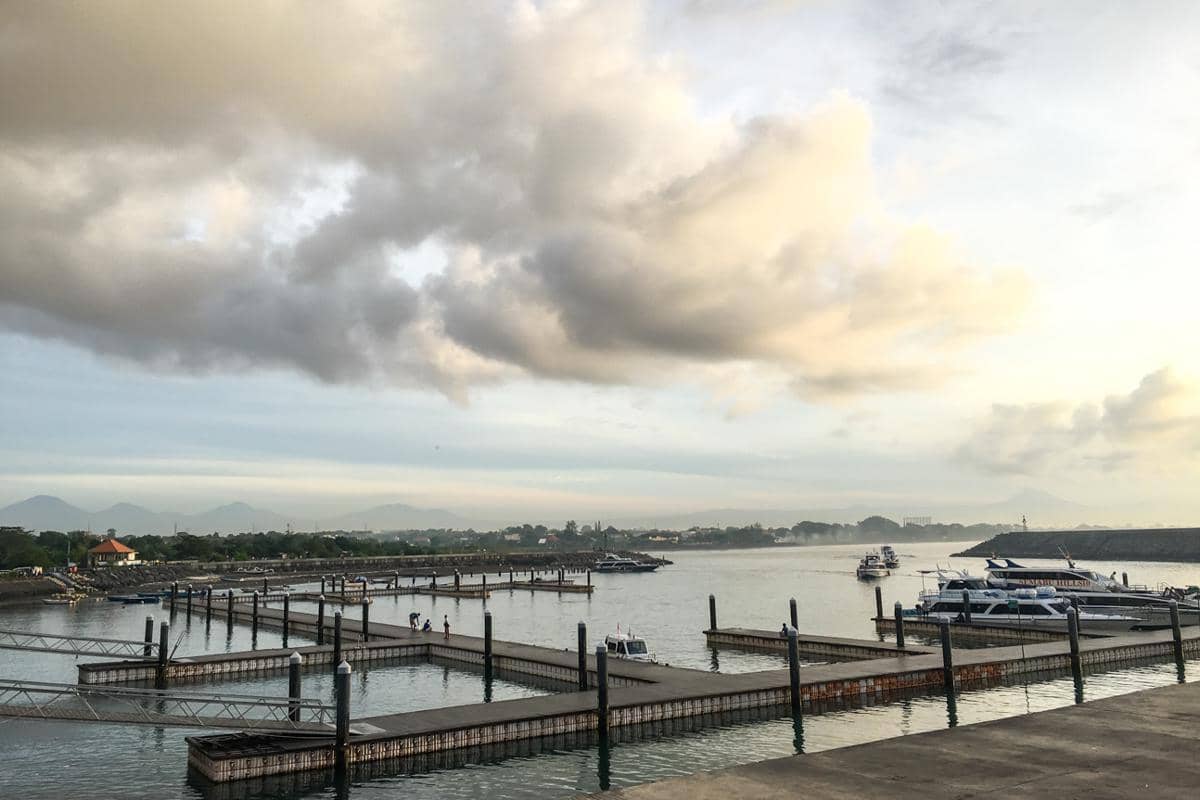 Pelabuhan Sanur saat pagi hari