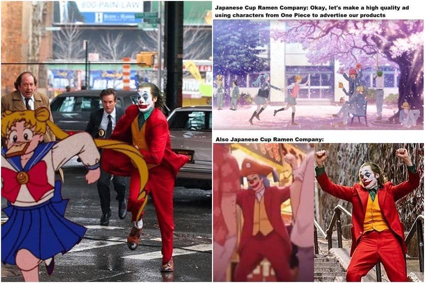 kolase meme anime tentang badut