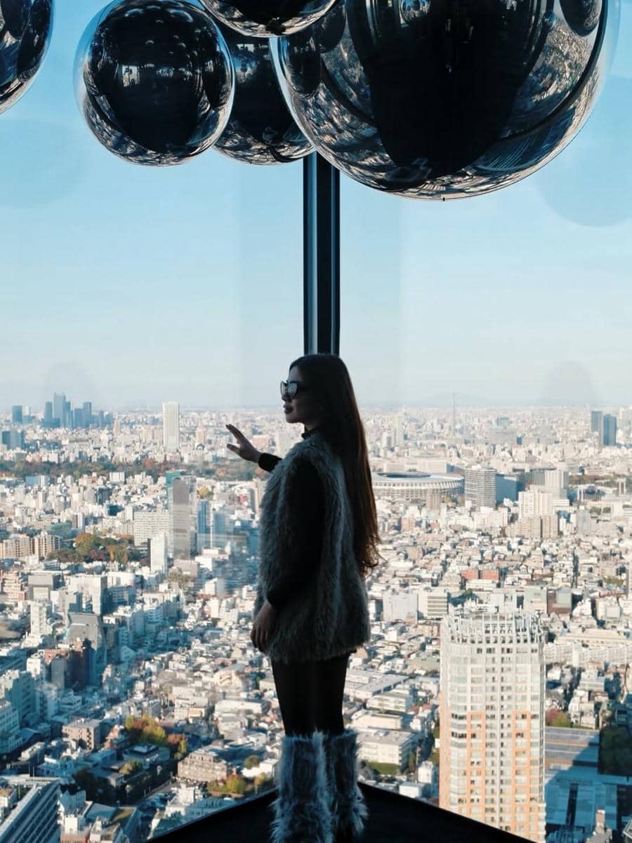 Photoshoot Felicya Angelista di Shibuya Sky