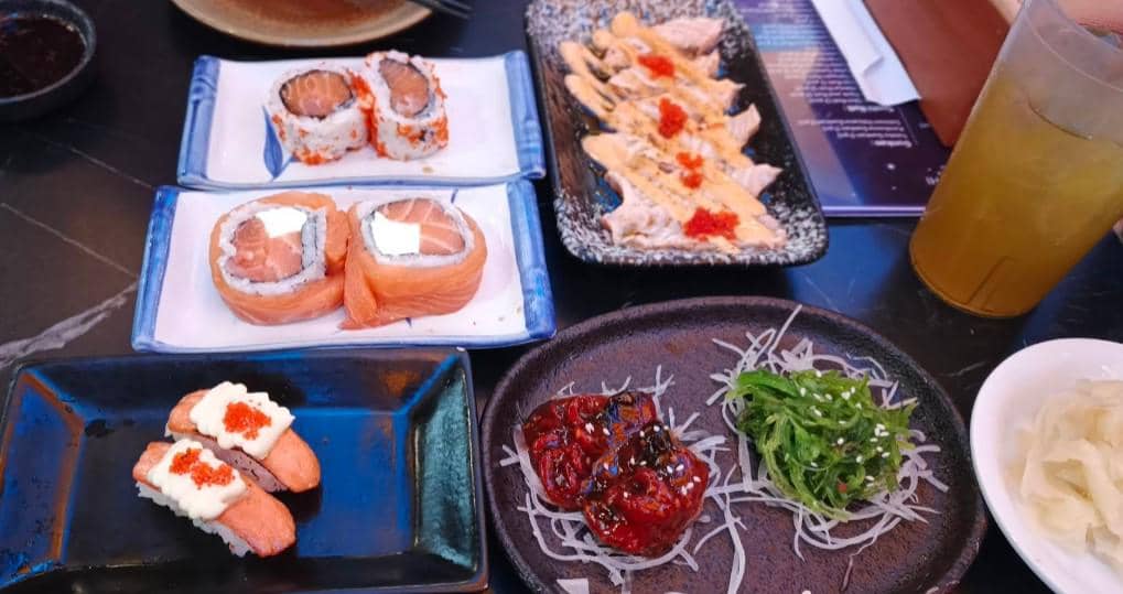 menu sushi di Secret Sushi