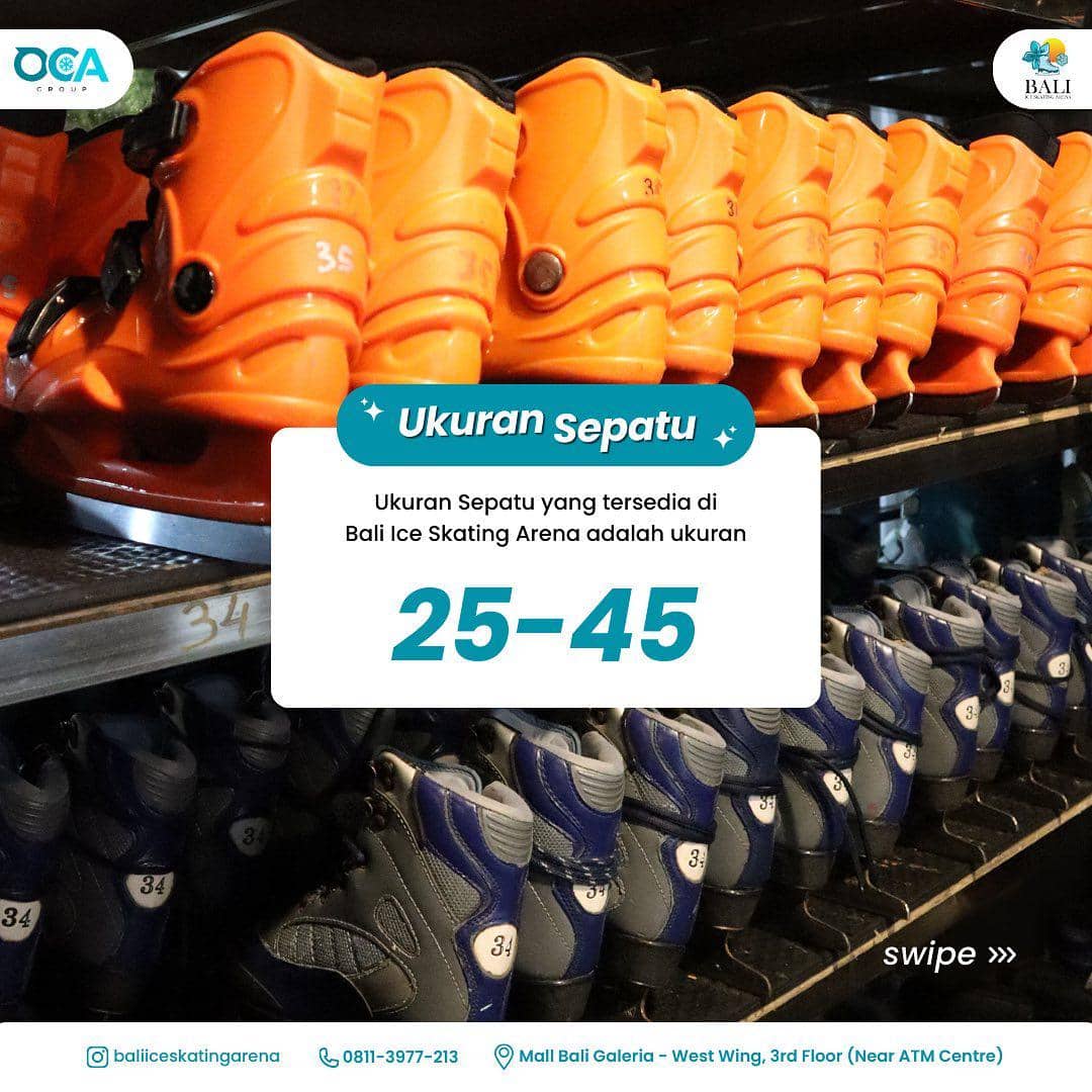sepatu buat main di Bali Ice Skating Arena (instagram.com/baliiceskatingarena)