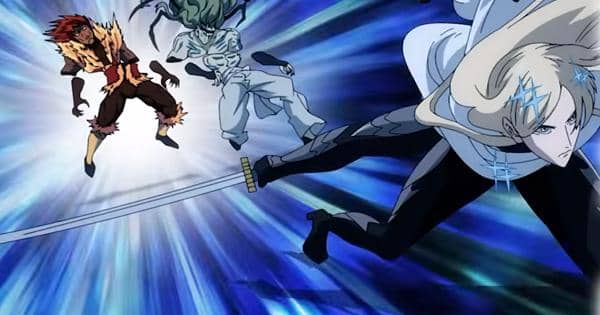 Flashy Flash mengalahkan Gale Wind dan Hellfire Flame - One Punch Man S3