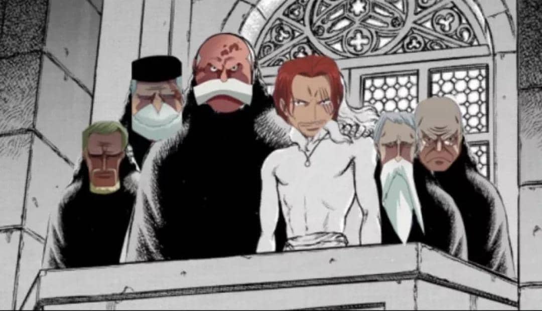 Meme Shanks dekat dengan Gorosei