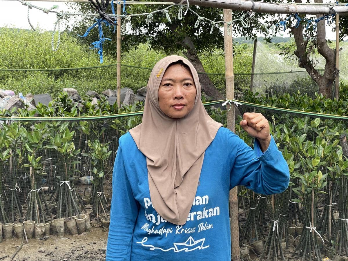 Parade 16 Perahu Perempuan Nelayan: Melawan Eksploitasi Pesisir yang Merusak Kehidupan” di Dukuh Tambakpolo, Desa Purworejo, Kabupaten Demak