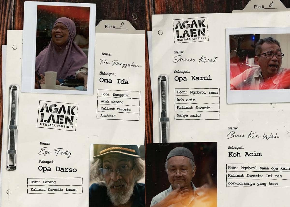 karakter geng oma dan opa di Agak Laen: Menyala Pantiku!