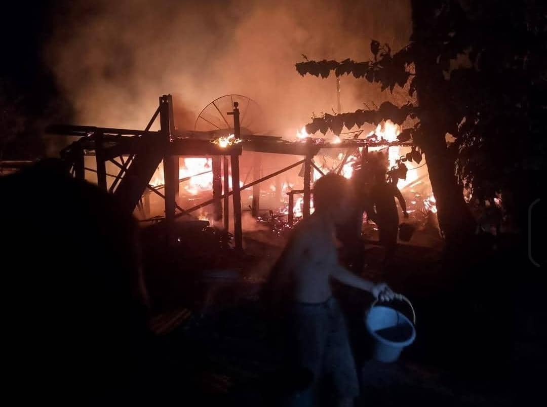 Kondisi kebakaran di Pendopo Barat Empat Lawang. (Dok. IDN Times)