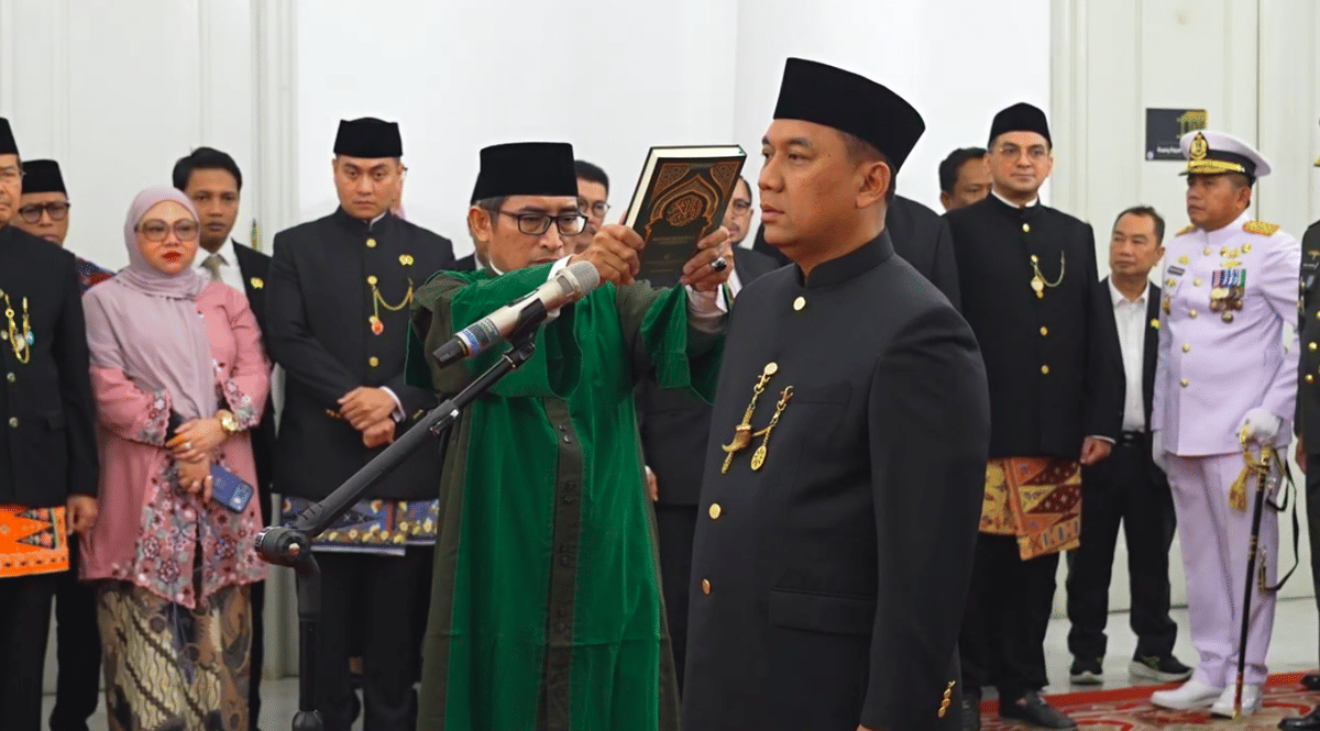 Pelantikan Sekda DKI Jakarta Uus Uswanto