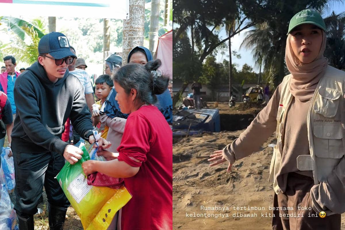 artis beri bantuan langsung ke lokasi banjir Sumatera