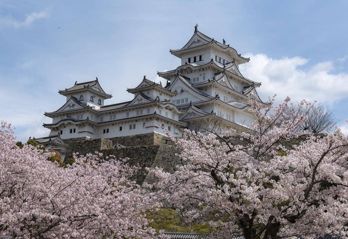 Kastil Himeji di Kota Himeji, Prefektur Hyogo, Jepang