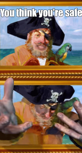 meme SpongeBob tentang bajak laut