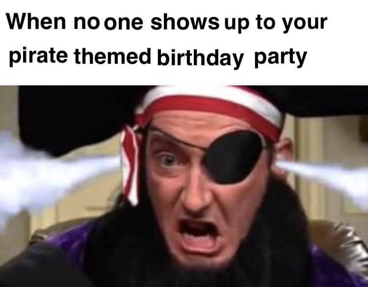 meme SpongeBob tentang bajak laut