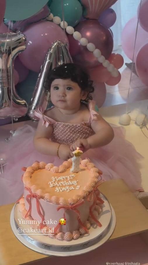 perayaan Ulang Tahun Hagia (instagram.com/inijedar)