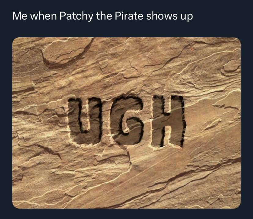 meme SpongeBob tentang bajak laut