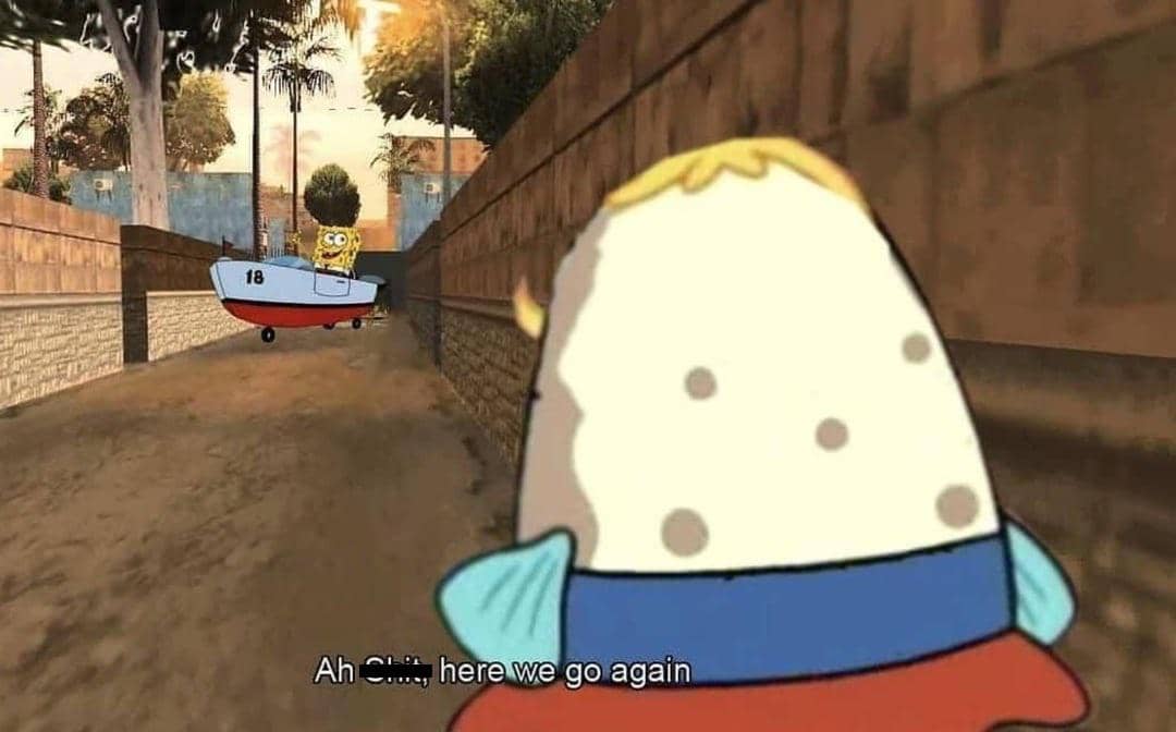 meme SpongeBob tentang kapal