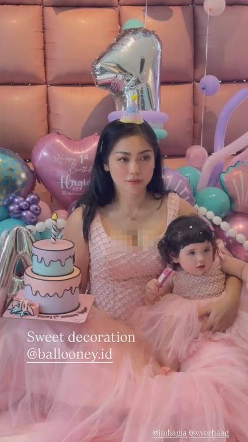 perayaan Ulang Tahun Hagia (instagram.com/inijedar)