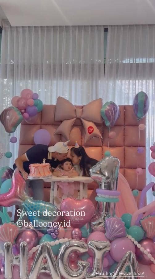 perayaan Ulang Tahun Hagia (instagram.com/inijedar)