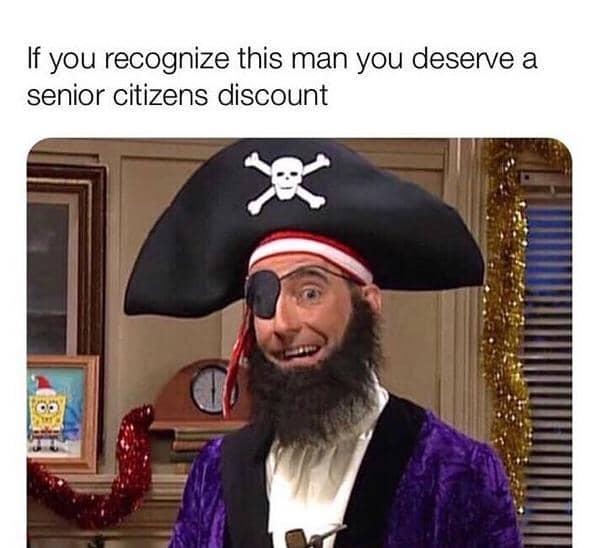 meme SpongeBob tentang bajak laut