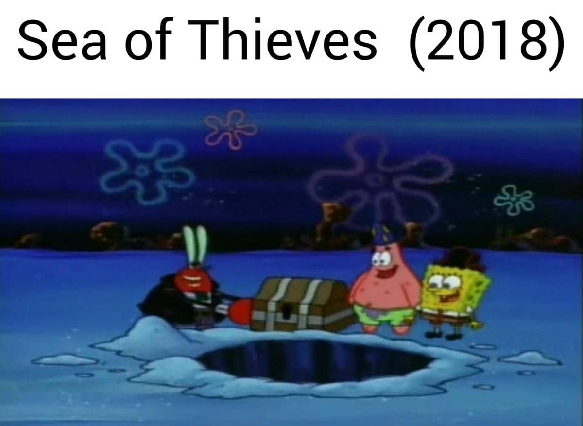 meme SpongeBob tentang bajak laut