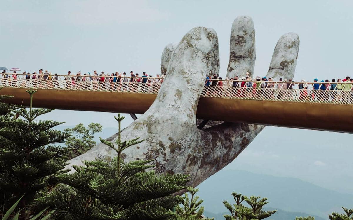 Golden Bridge on Ba Na Hills, Vietnam