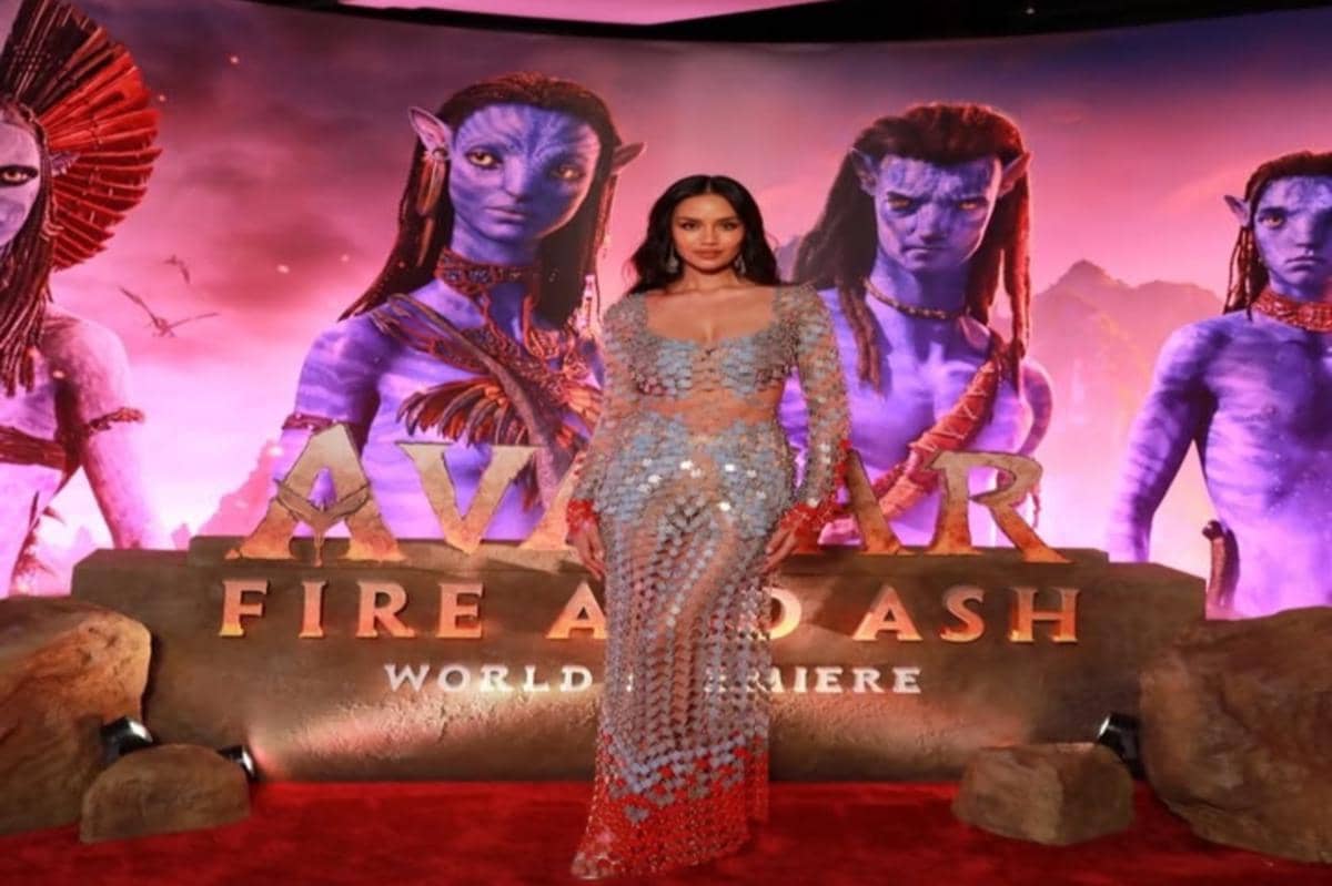 Miss world 2025 hadiri world premiere avatar