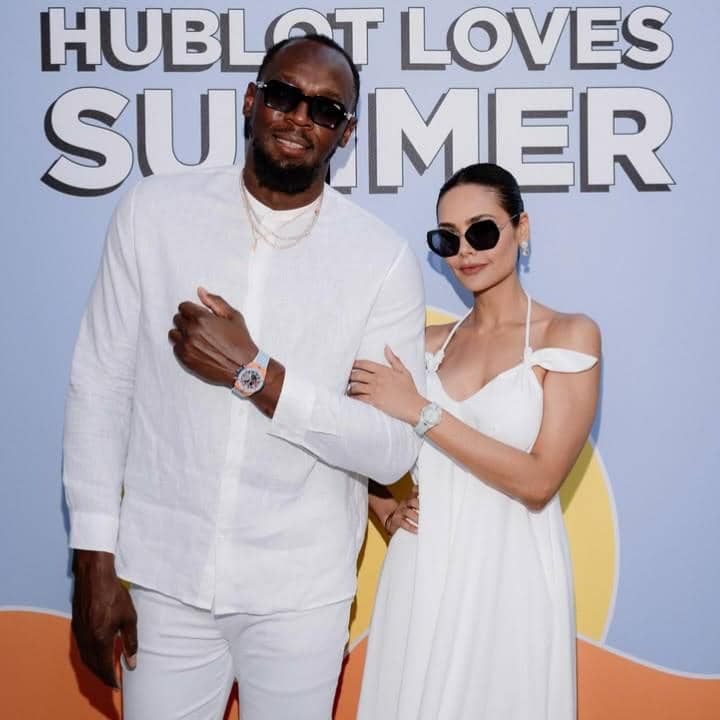 Esha Gupta dan Usain Bolt