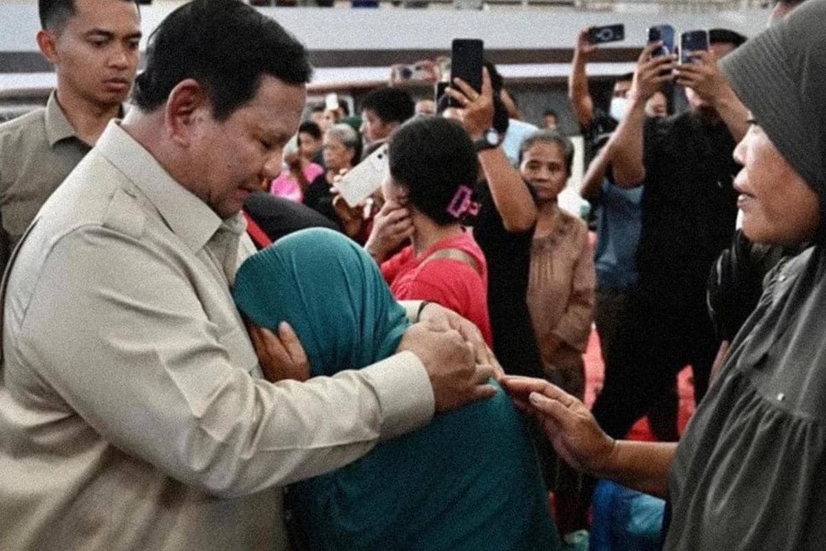 Kunjungan Pak Prabowo Subianto ke Lokasi Bencana