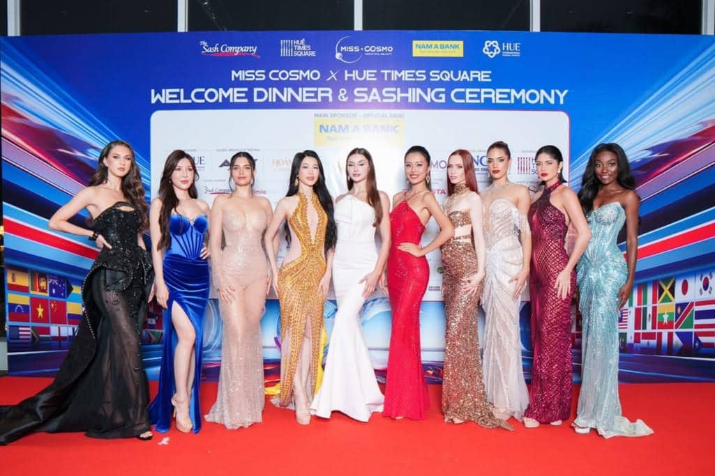 sashing ceremony dan welcome dinner Miss Cosmo 2025 
