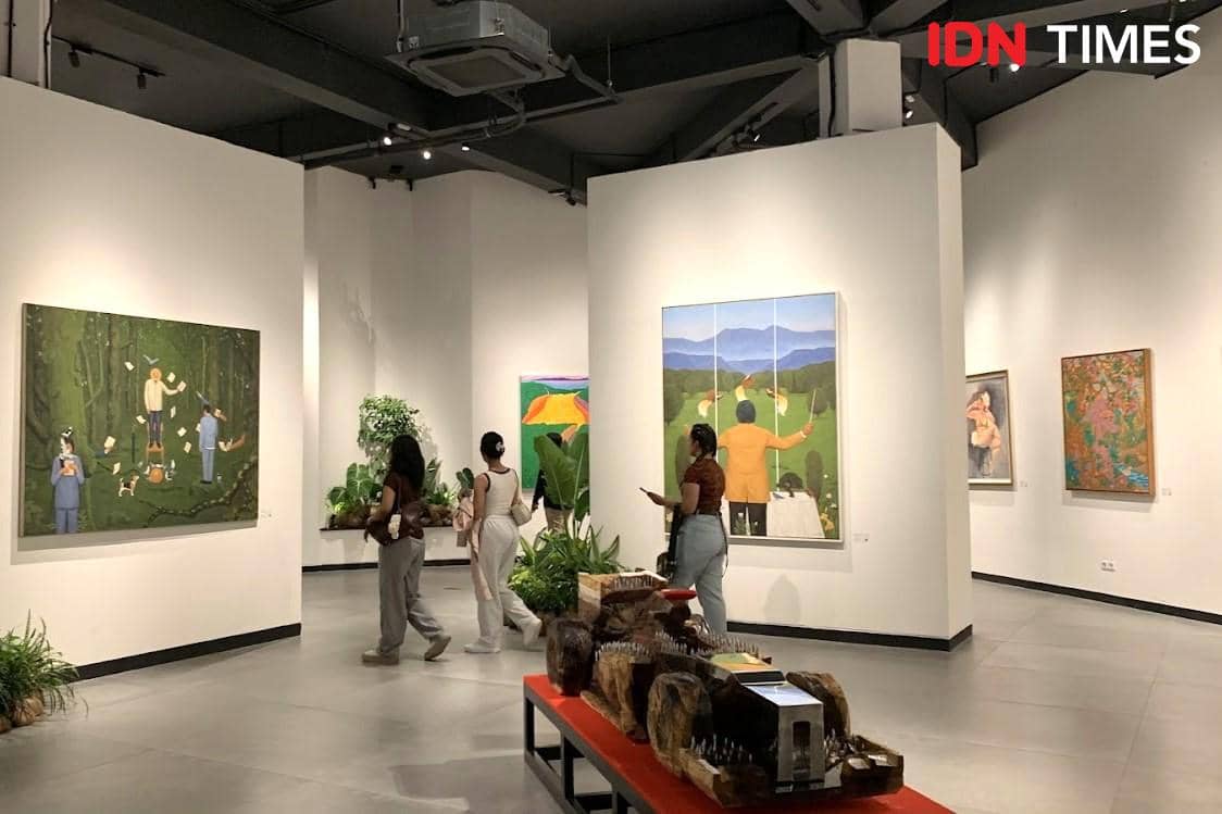 Potret The Labyrinth Art Gallery di Nuanu Creative City, Tabanan, Bali 