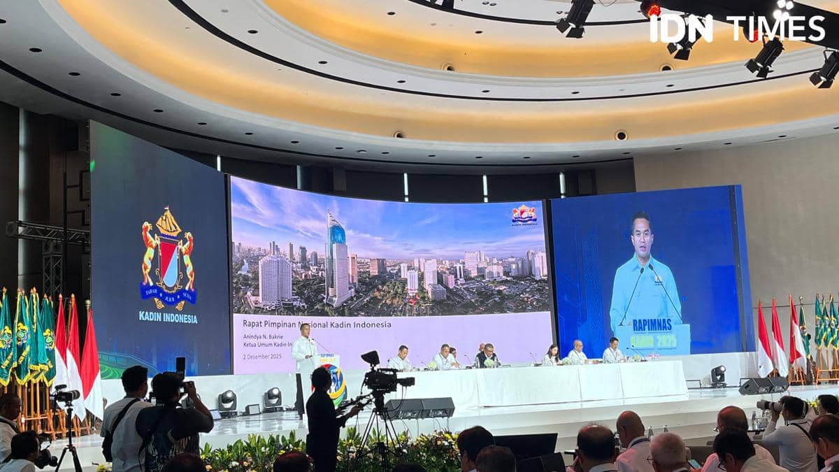 Ketum Kadin Indonesia, Anindya Novyan Bakrie di Rapimnas 2025