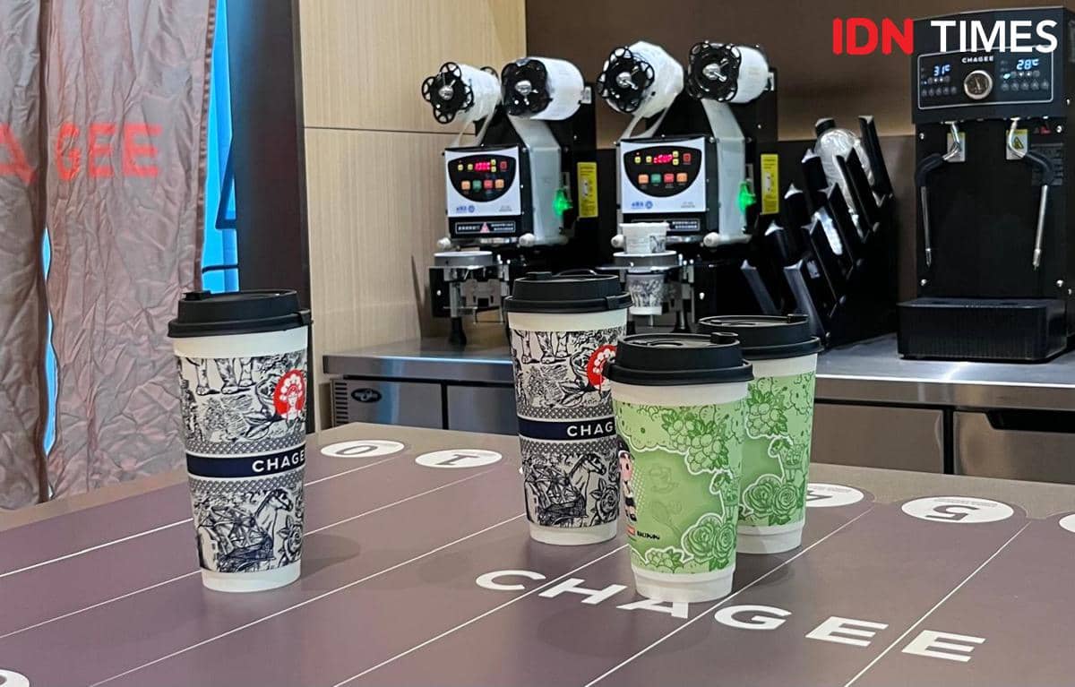 Potret minuman milk tea