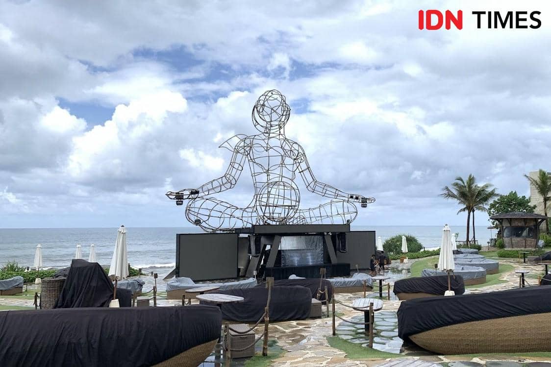 Potret Luna Beach Club di Nuanu Creative City, Tabanan, Bali 
