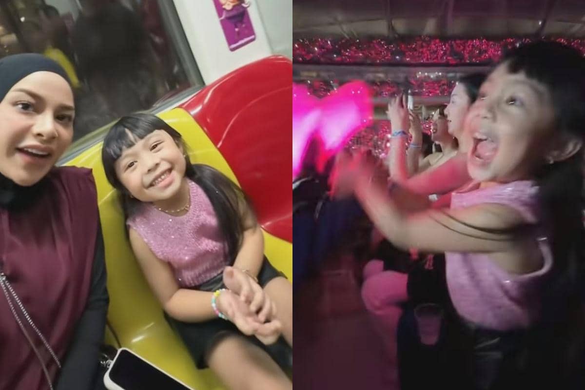 Aurel dan Ameena nonton BLACKPINK