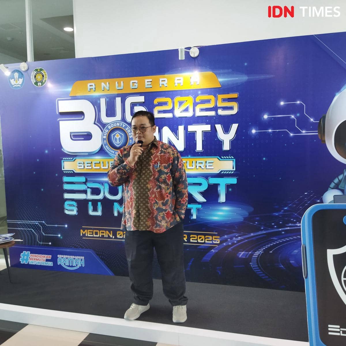 Salah satu pemenang Anugerah Bug Bounty 2025 (IDN Times/Doni Hermawan)