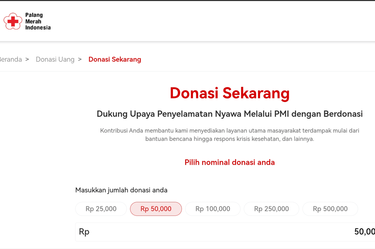 Donasi PMI 