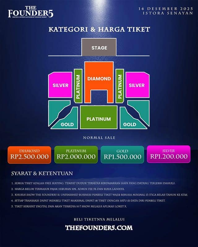harga tiket The Founder5: Unfinished Business II 