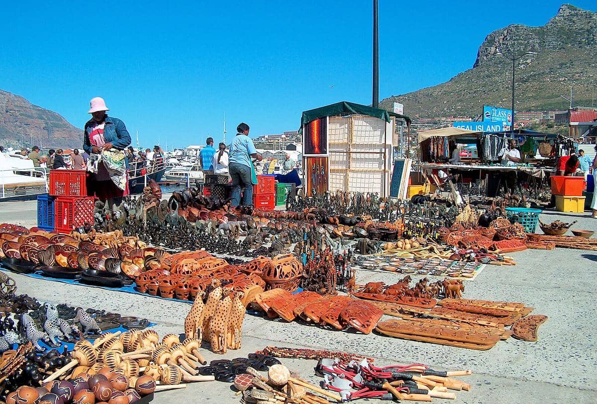 potret pasar tradisional di Afrika Selatan