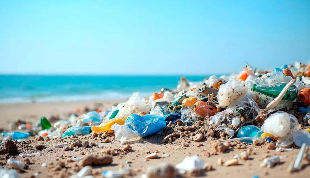 ilustrasi sampah plastik