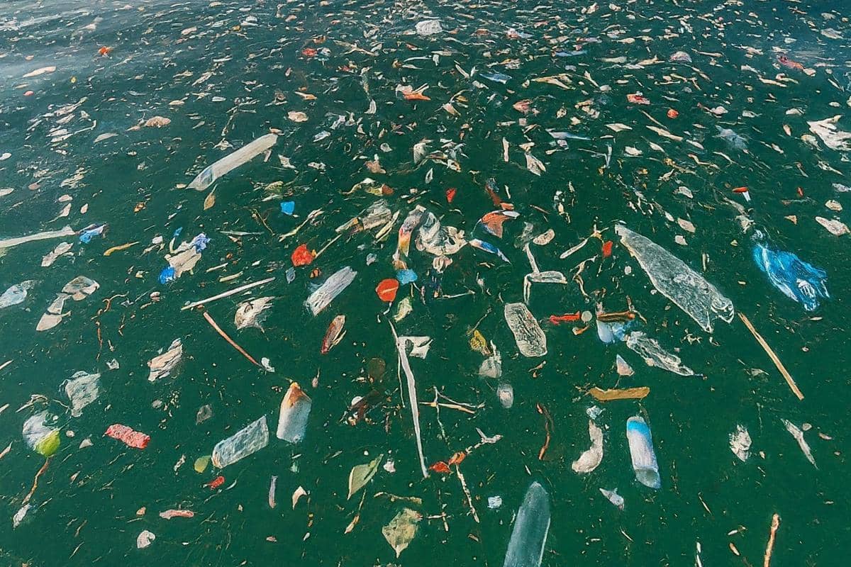 sampah plastik di lautan