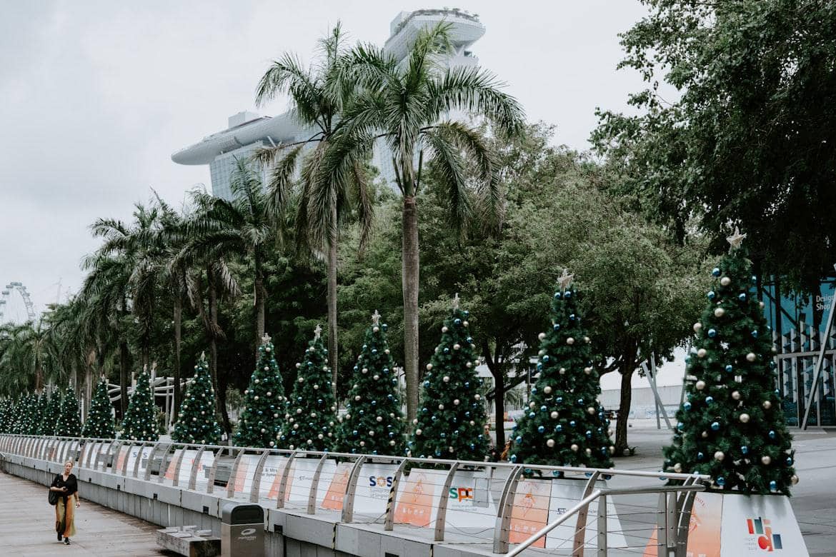 potret perayaan Natal di Singapura