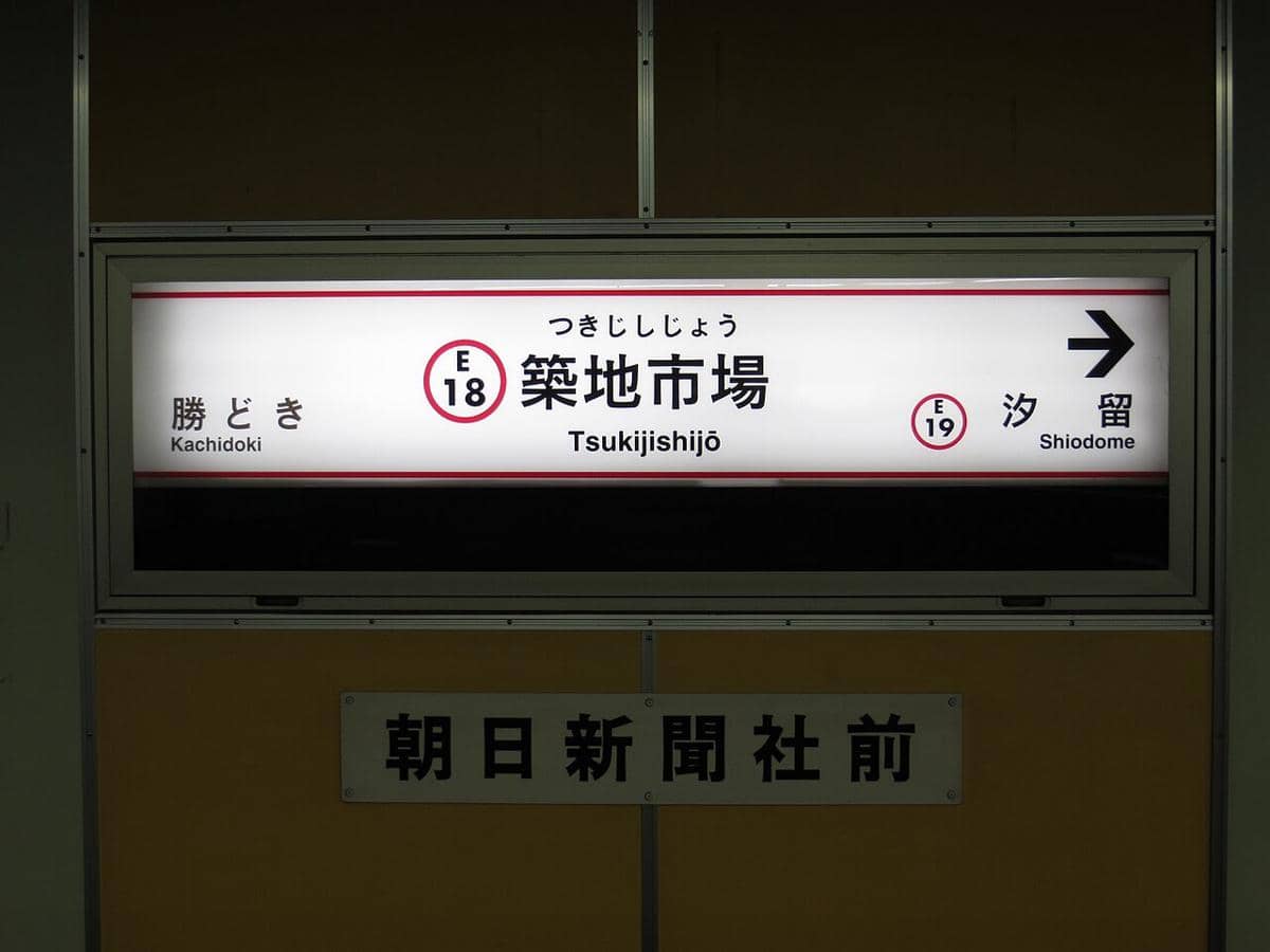 Stasiun Tsukiji Shijo