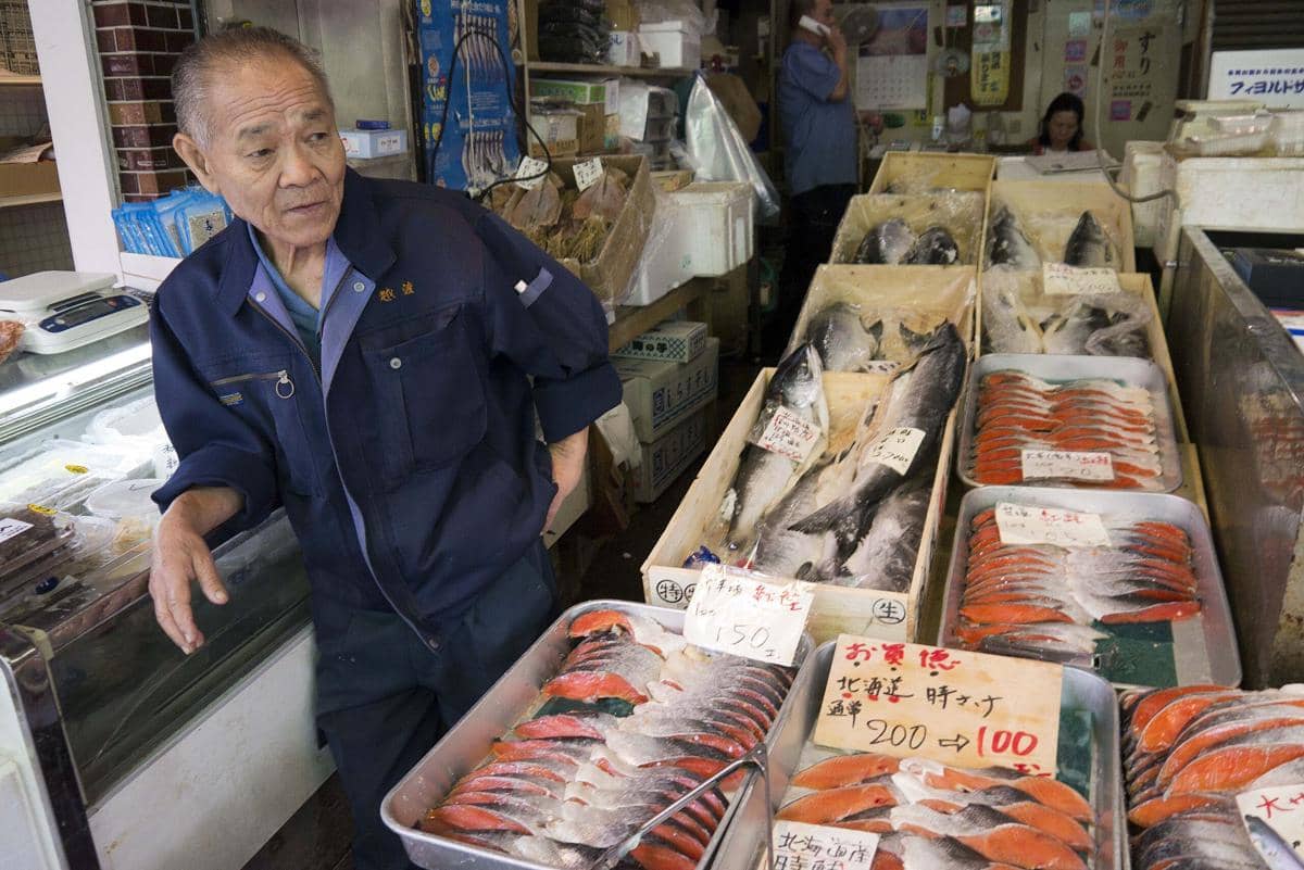 Tsukiji Fish Market di Tokyo